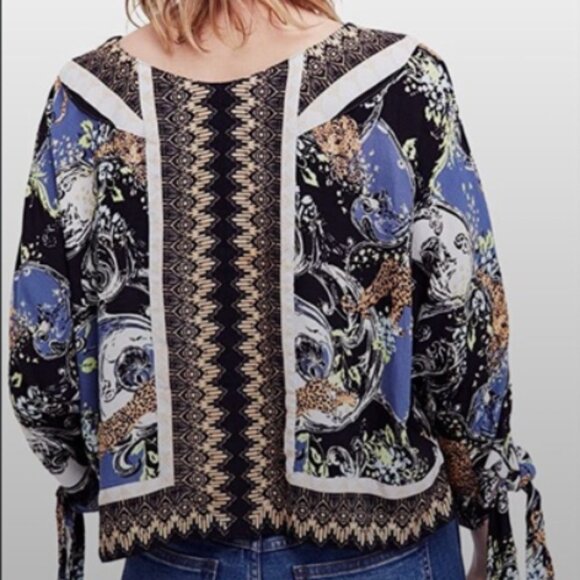 Free People Catch Me if You Can Leopard Blouse XS - Picture 3 of 9